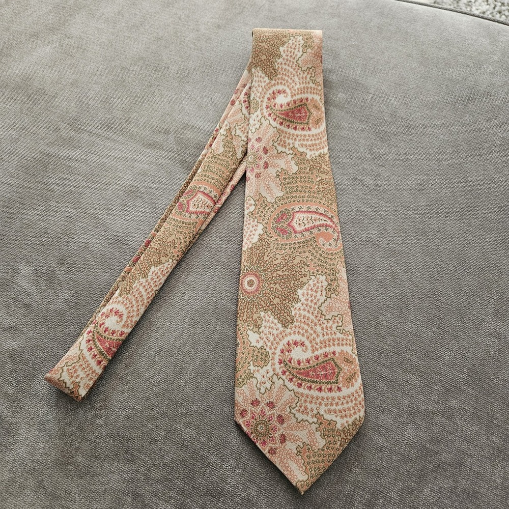 Vtg Emilio Pucci Ornate Paisley Silk Tie